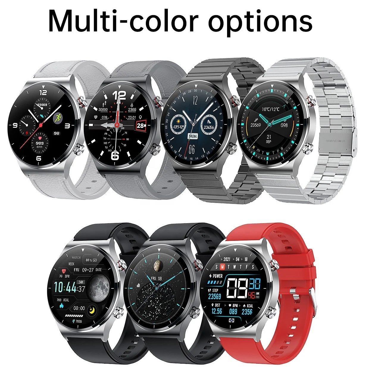 2022 New Blulory G6 Pro Smart Watch IP68 Waterproof Sports Pedometer Music Control and Play