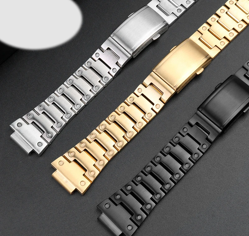 Stainless Steel Metal Business Watch Band For Casio Watch