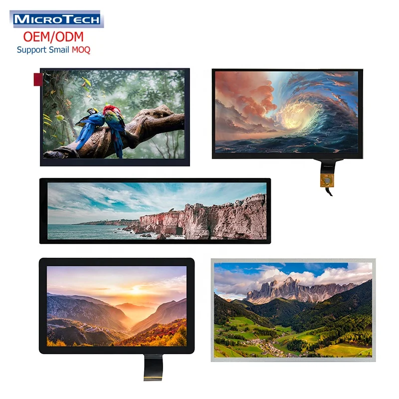 OEM/ODM Custom 0.96-15.6 inch Lcd Display Panel Support Small Quantity 3.5 4.3 5 7 10.1 Inch Touch Screen Tft Lcd Display Module