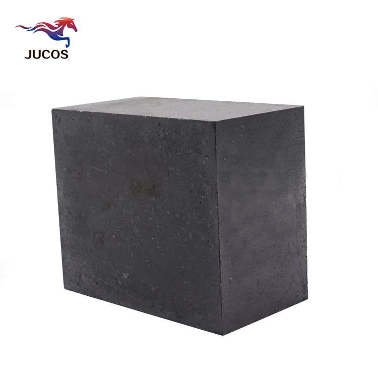 High quality composite refractory magnesite carbon brick black mgo-c resin bonded magnesia carbon brick for converter