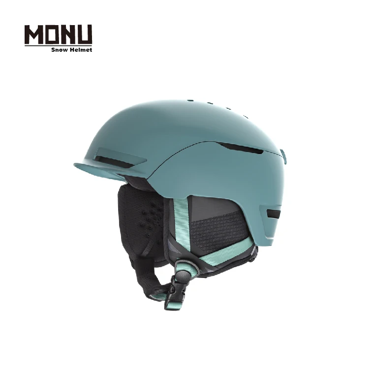 MONU NEW Wholesale Snow Sports Helmet With ECO recyclable ABS&PC Shell and Removable Ear Pads Skateboard Ski Helmet