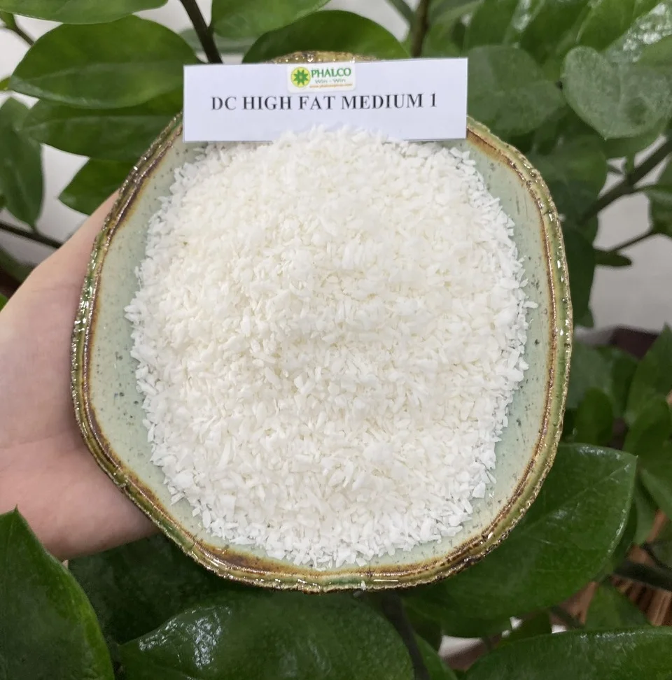 Highest Fat Fine Desiccated Fresh Coconut Powder Buy at Lowest Price with Fat content 60-65% - Whatsapp: +84 869981238