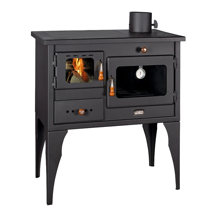 3.2 kg/h Fuel Consumption High Heating Efficiency Freestanding Wood Burning Cooking Stove for Home Hotel Villa from Bulgaria