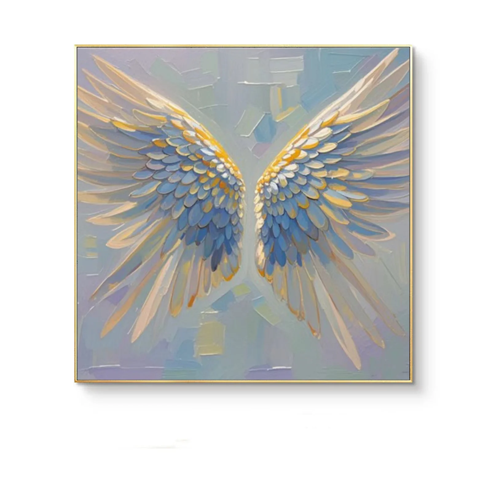 100% Real Hand Painted Oil Painting on Canvas , Abstract Angel Wing Oil Painting, for Home Decoration, Gifts
