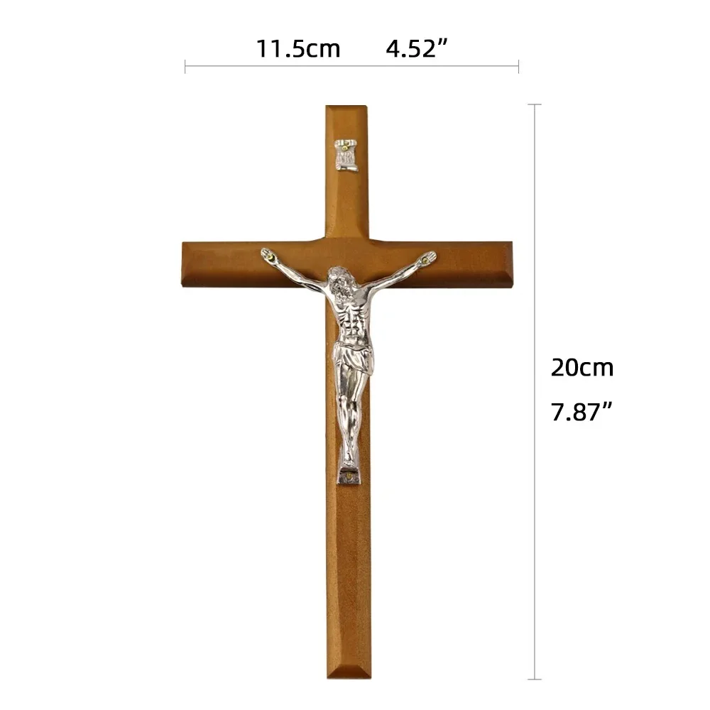 wooden cross handmade 100% natural wooden holy cross Mango Wood Brown Color Jesus Cross