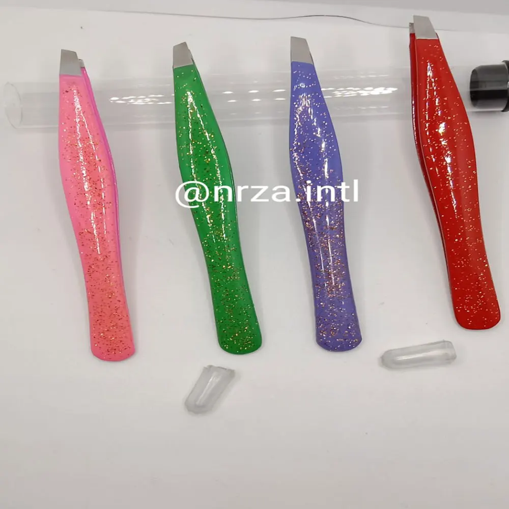 eyebrow tweezers hair beauty slanted stainless steel tweezer New Arrival Wholesale Hot Selling