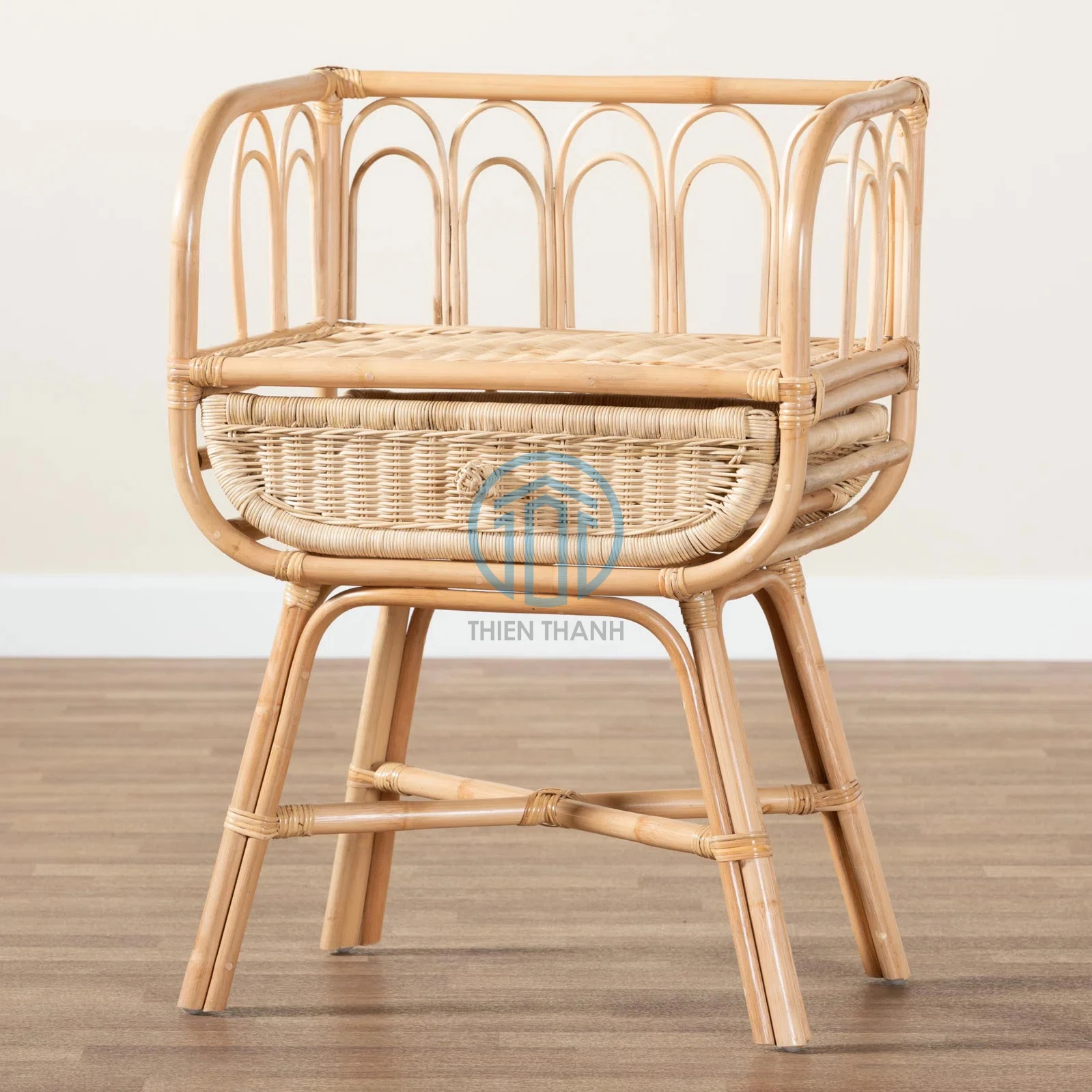 Элегантная мебель для спальни тумбочка из Натурального Коричневого ротанга Самые продаваемые столики сделанные в вьетнамском дизайне