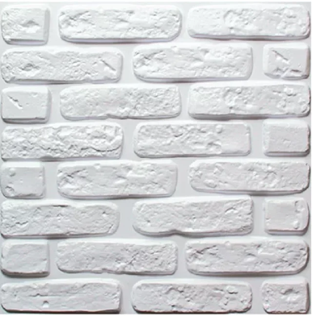 Brick Decorative  Plastic Wall Panel 3D Wall Panel resistent Polystyrene  wall decoration  adhesive 3D interior modern
