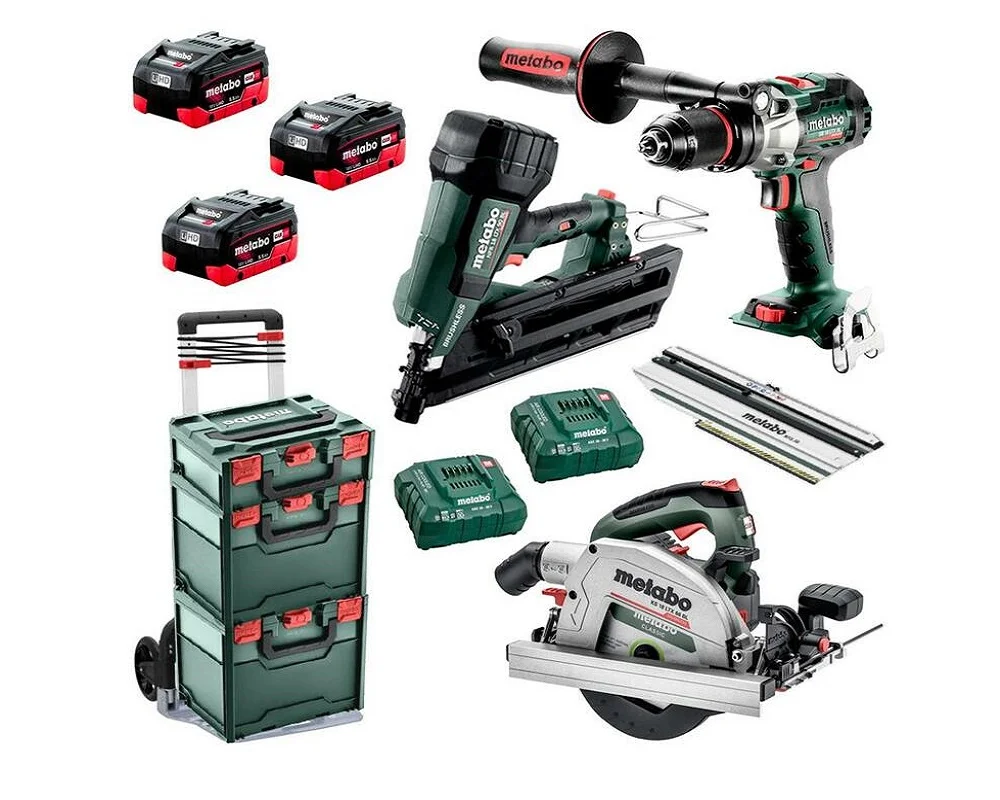 Новый Metabos AU68307850 18 В 5.5Ah литий-ионный беспроводной бесщеточный комбинированный комплект односкоростная Ударная дрель