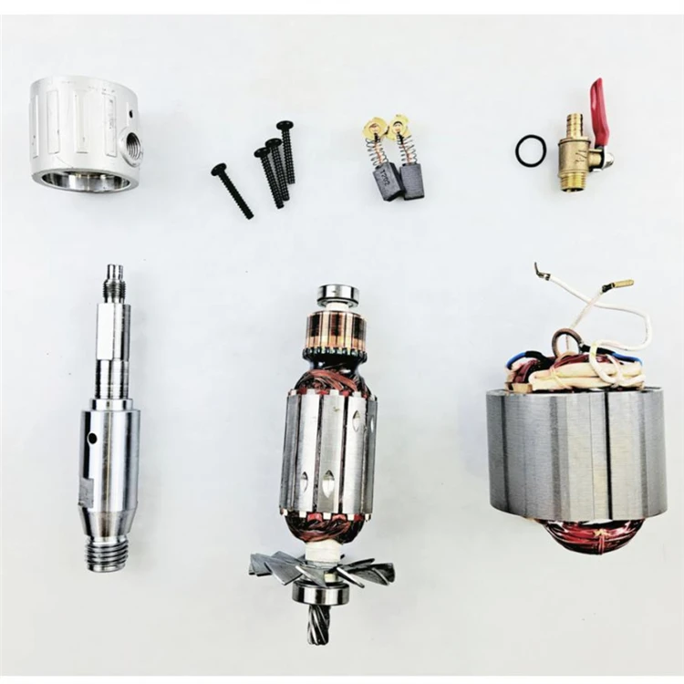 KEN  6110B Components Carbon brushes Back Cover Screws Faucets Washers Rotor Water Drill  Rig Accessories
