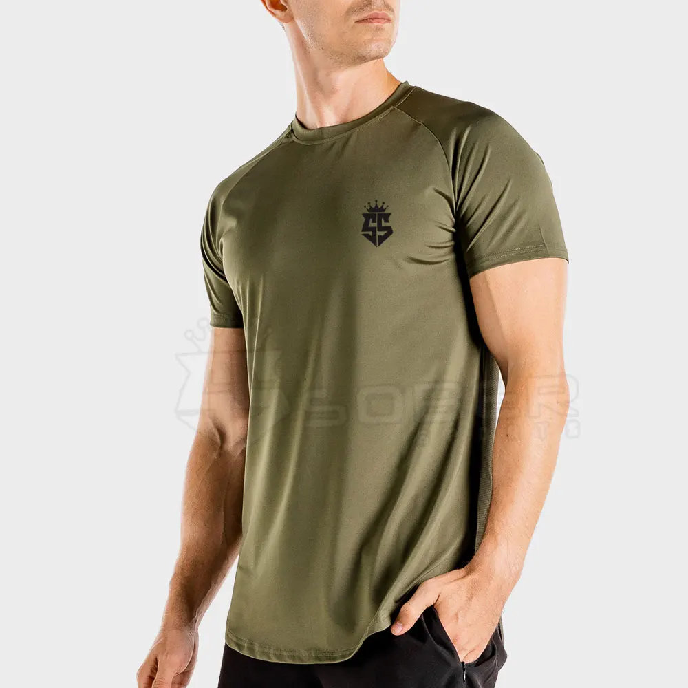 Высококачественная индивидуальная Мужская футболка для тренажерного зала облегающая бесшовная мужчин