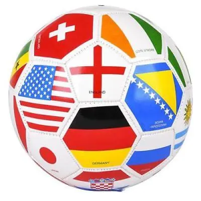 Football Soccer Ball with countries flag ball custom logo bulk quantity