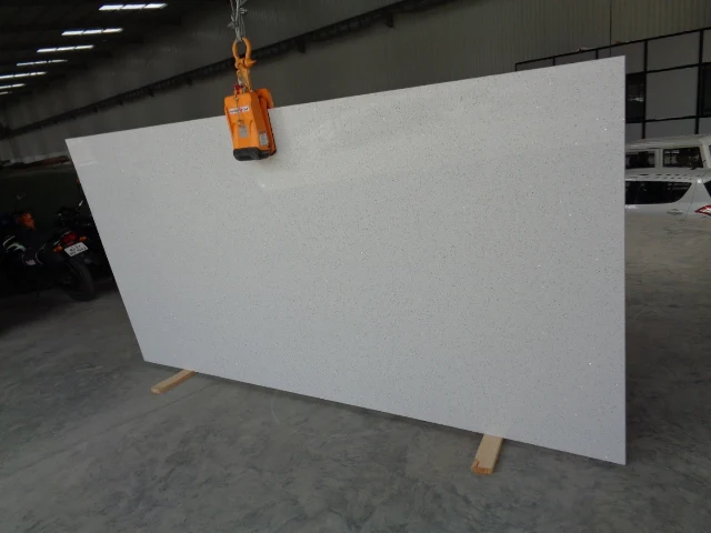 Wholesale Customized Best selling Starlight White engineered Quartz bathroom vanity Countertop for Home