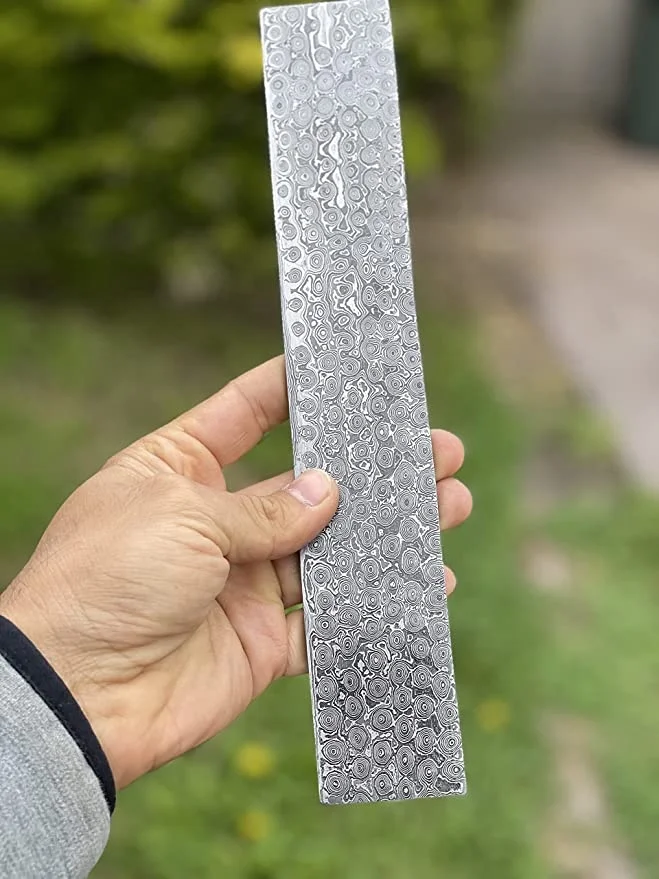 Top Quality Custom Handmade Damascus Blank Billet  Hand Forged  Damascus steel Blank Billet For Making Knives