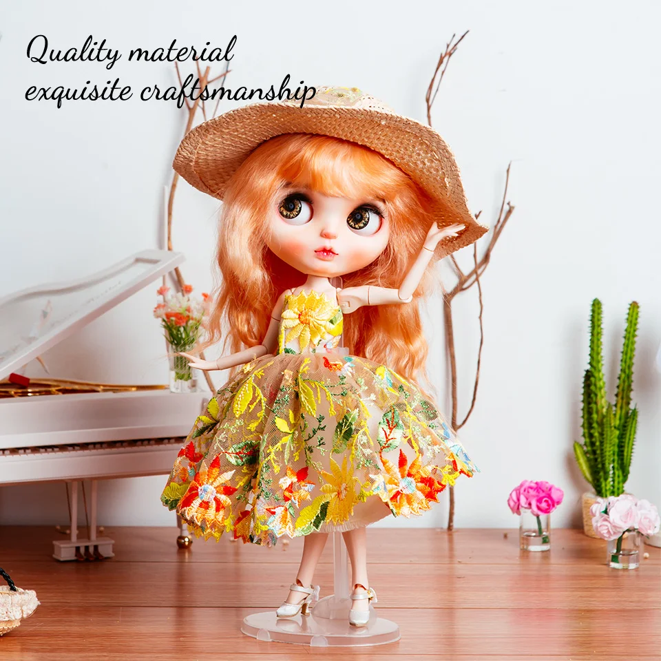 New Released Popular Original design Custom Blythe Doll Fashion Dress Garden skirt 12inch Blythe Doll
