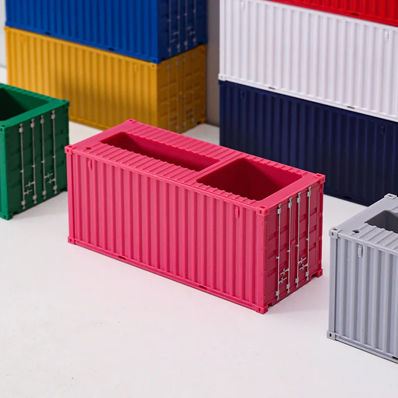 20 feet 1:35 Container Model Ornaments Simulation Plastic Pen Holder Business Card Box Business Gift Container Storage Pen Box