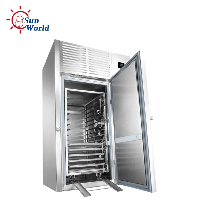 30Pan Commercial Industry Meat Seafood Fridge Frozen Blast Chiller Freezer Tunnel Trolley Shock Freezer for Fish