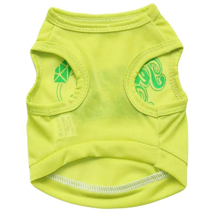 Wholesale Pet Clothing Cat Dog Clothes Summer Dog Vest Apparel Puppy Blank T-shirt