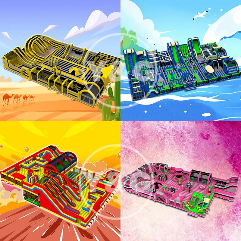 Y&G Factory games for kids inflatable bounce park Large outdoor inflatable amusement equipment amusement park inflatable