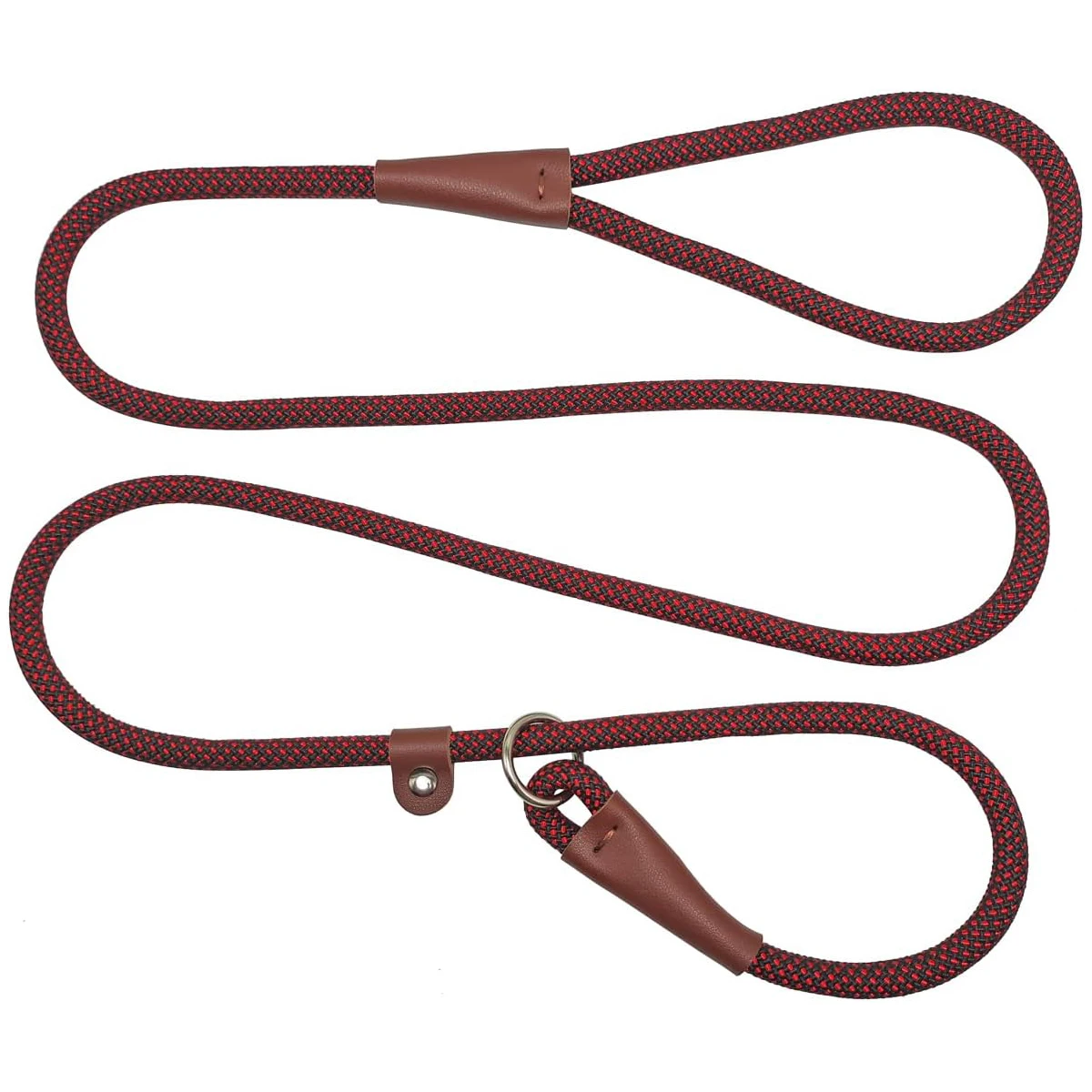 Custom Personalized Logo Designer Handmade Manufacturing Nylon Large Pet Leads Dog Slip Leash Collar