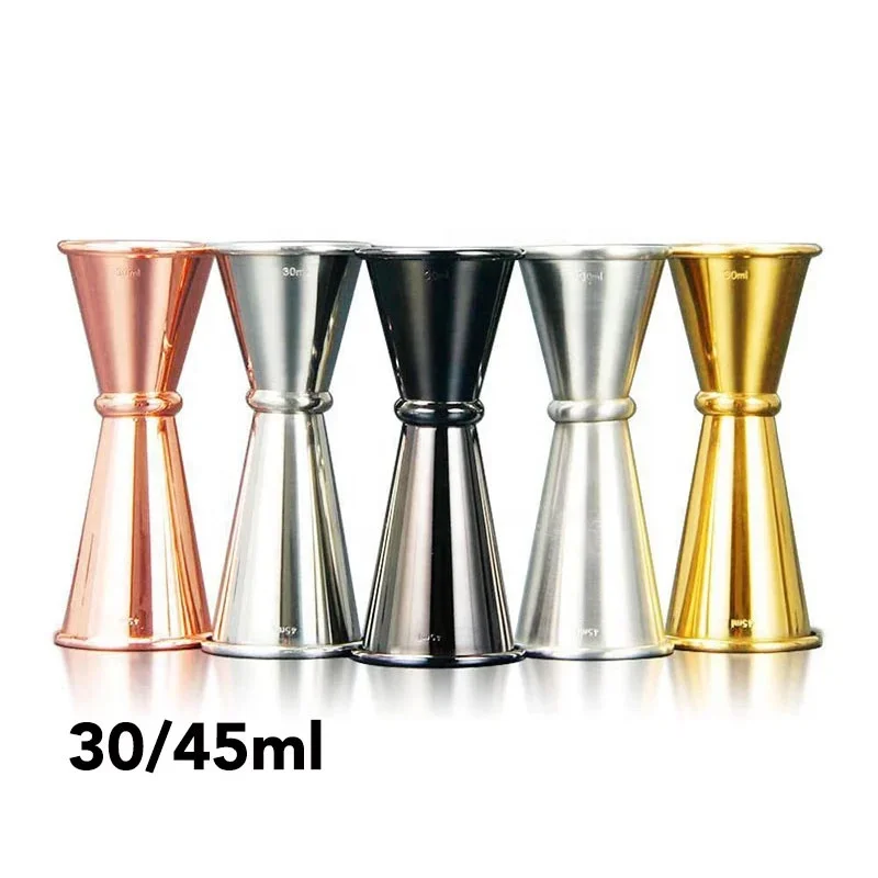 30ml /45ml Double Sided Bar Tools Accessories Bartender 304 Stainless Steel Bar Cocktail Jigger for Bartend