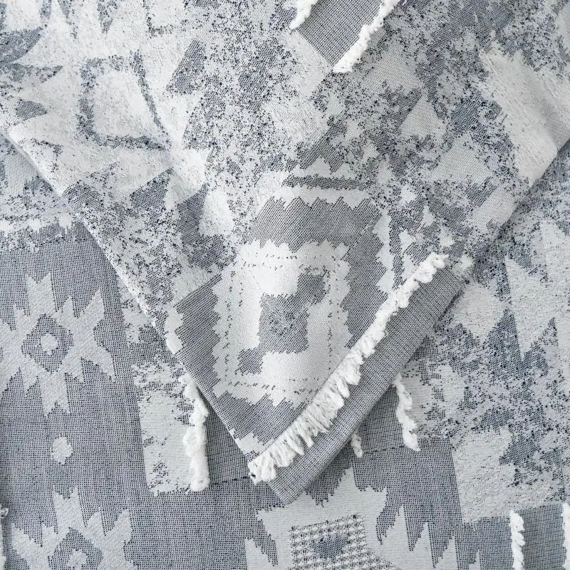 Customizable   Bedding Set Modern Full Size Cotton with Jacquard Stripes Matching Pillow Shams Quilt Cover