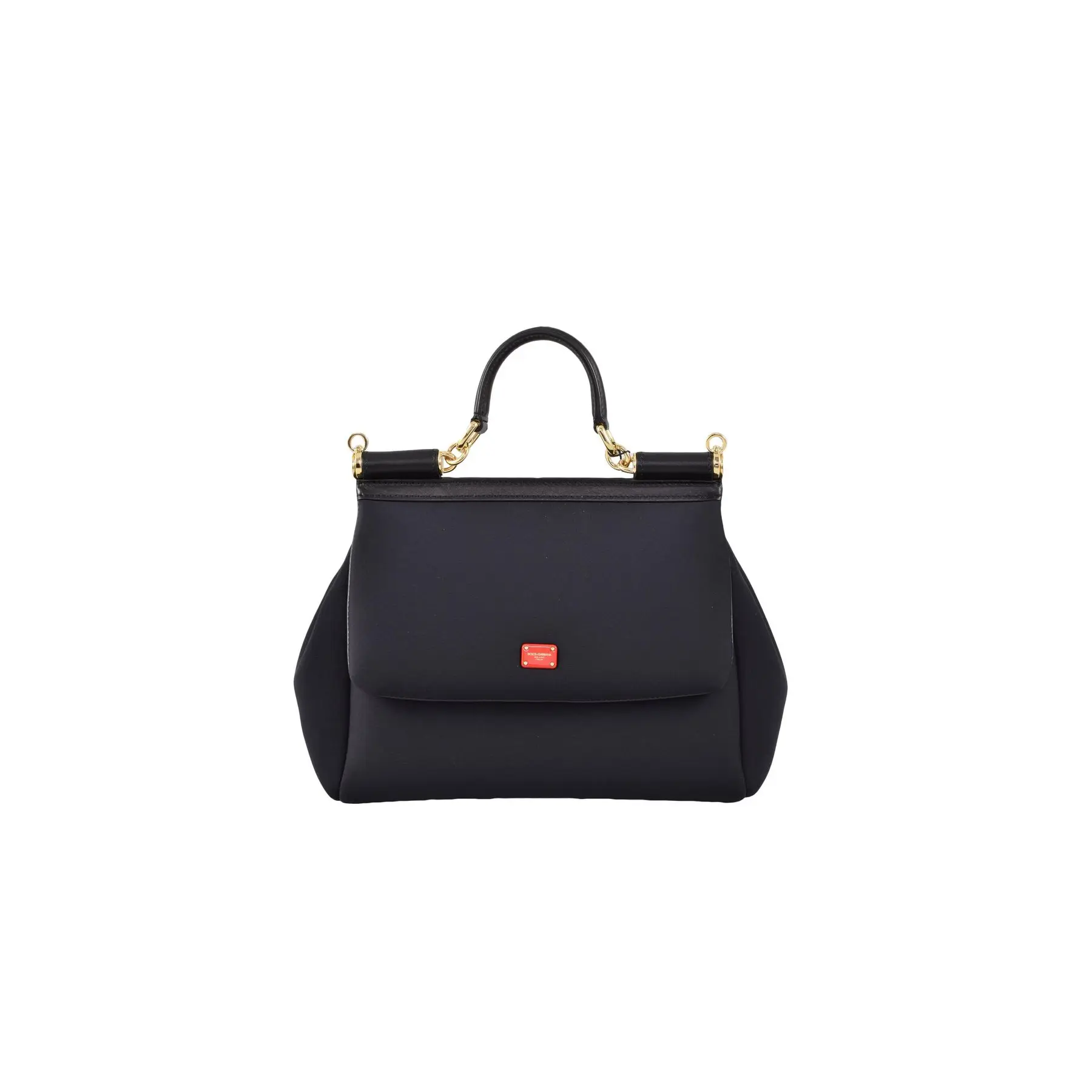 Exclusive DOLCE & GABBANA Women Handbag - Luxury Craftsmanship with Gold Accents - Be the Center of Attention