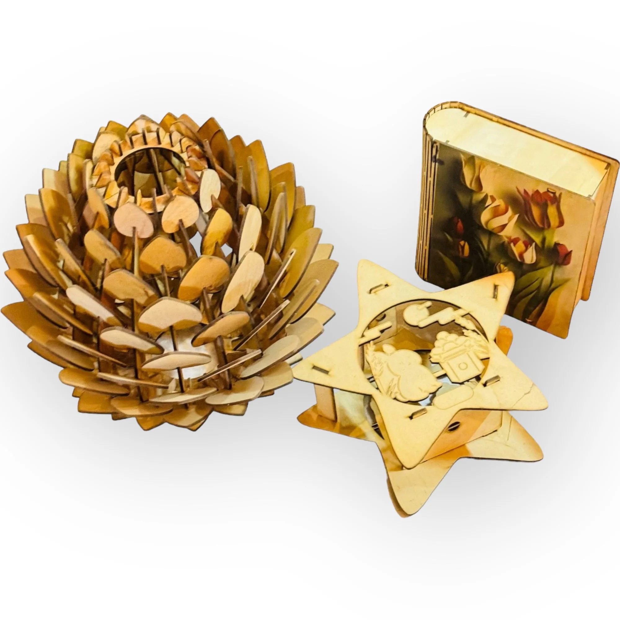 Заводская лазерная резка фанеры по индивидуальному заказу гравировка дерева искусство березы сделанная во Вьетнаме 2024