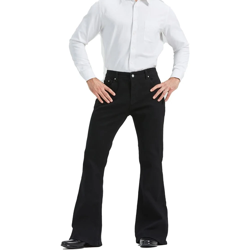 2024 New Arrival Custom Logo Flare Pants For Men / Custom OEM Service Latest Design Plain Men Flare Pant