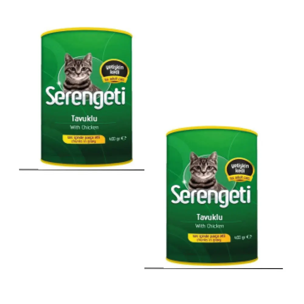 Консервированный корм для кошек serengti с курицей (для взрослых) зеленая банка высокое качество вкусная кормушка питательный Кот друг