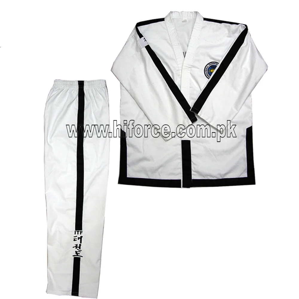 New Custom Brand  ITF Master Diamond Uniform TKD Uniform Embroidery Master Taekwondo ITF Dobok