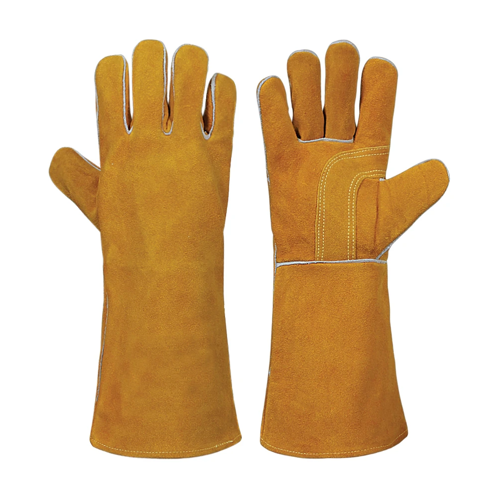 OEM High Quality Nitrile Tig Welding Gloves Cheap Price Safety Leather Gloves for Industrial Work Touch Screen Compatibility