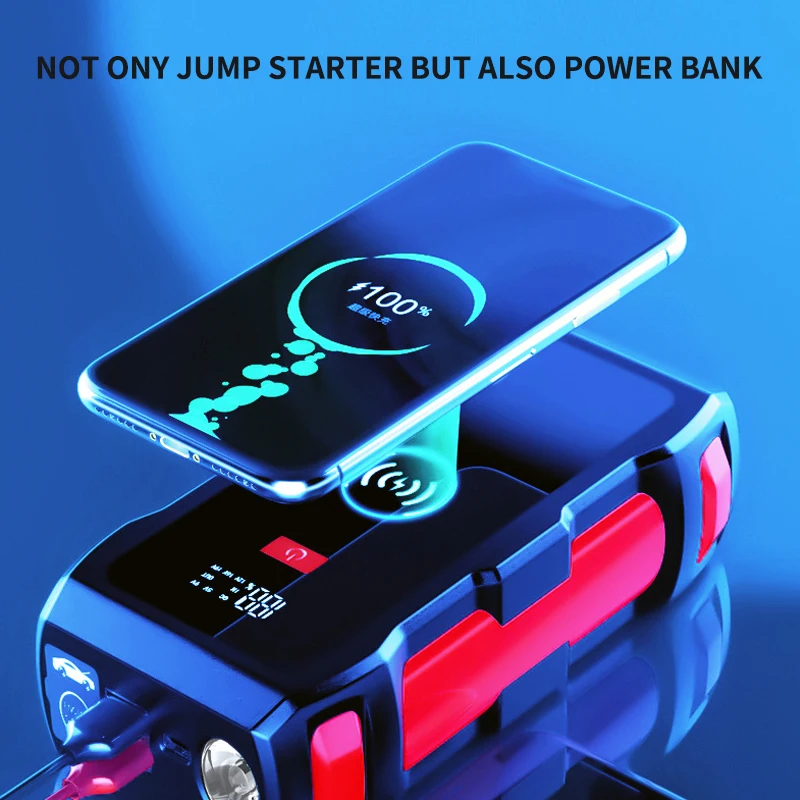Factory Price 12V 72000mAh Portable car jump start Multifunction jump starter power bank with Flashlight Jump Starter