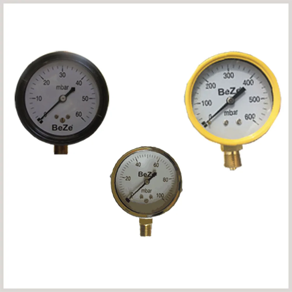 Monometers Digital Manometer BE-ZE Best Price Manufacturer High Quality Pressure Gauge Manometer for Indoor Gas Installations
