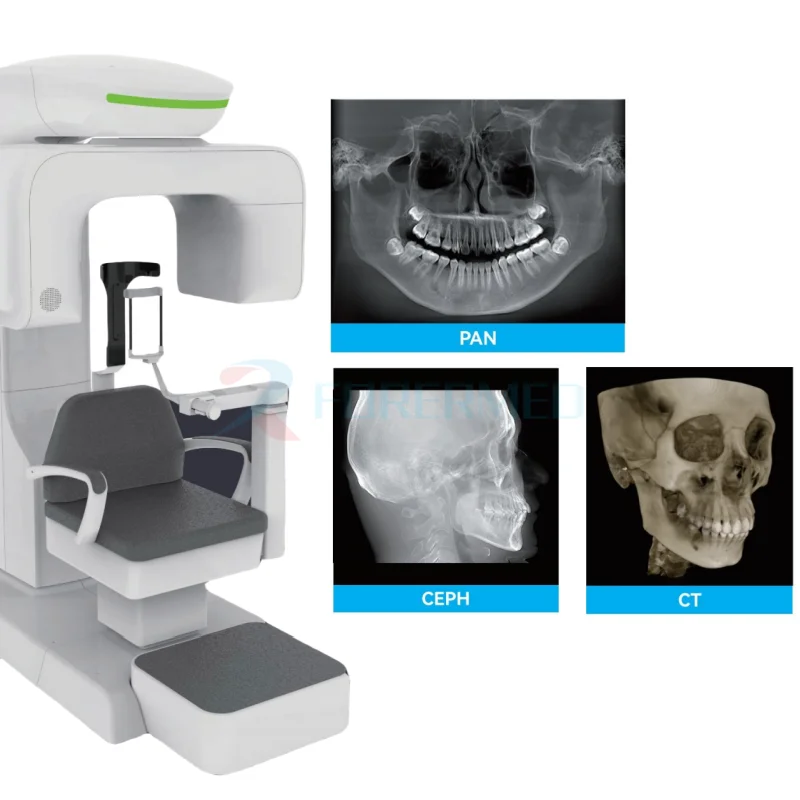All in 1 Profession Dental CBCT Low Dose 3D CBCT Dental X Ray Super Large FOV 23x18cm Ceph Pan CBCT and Panorama