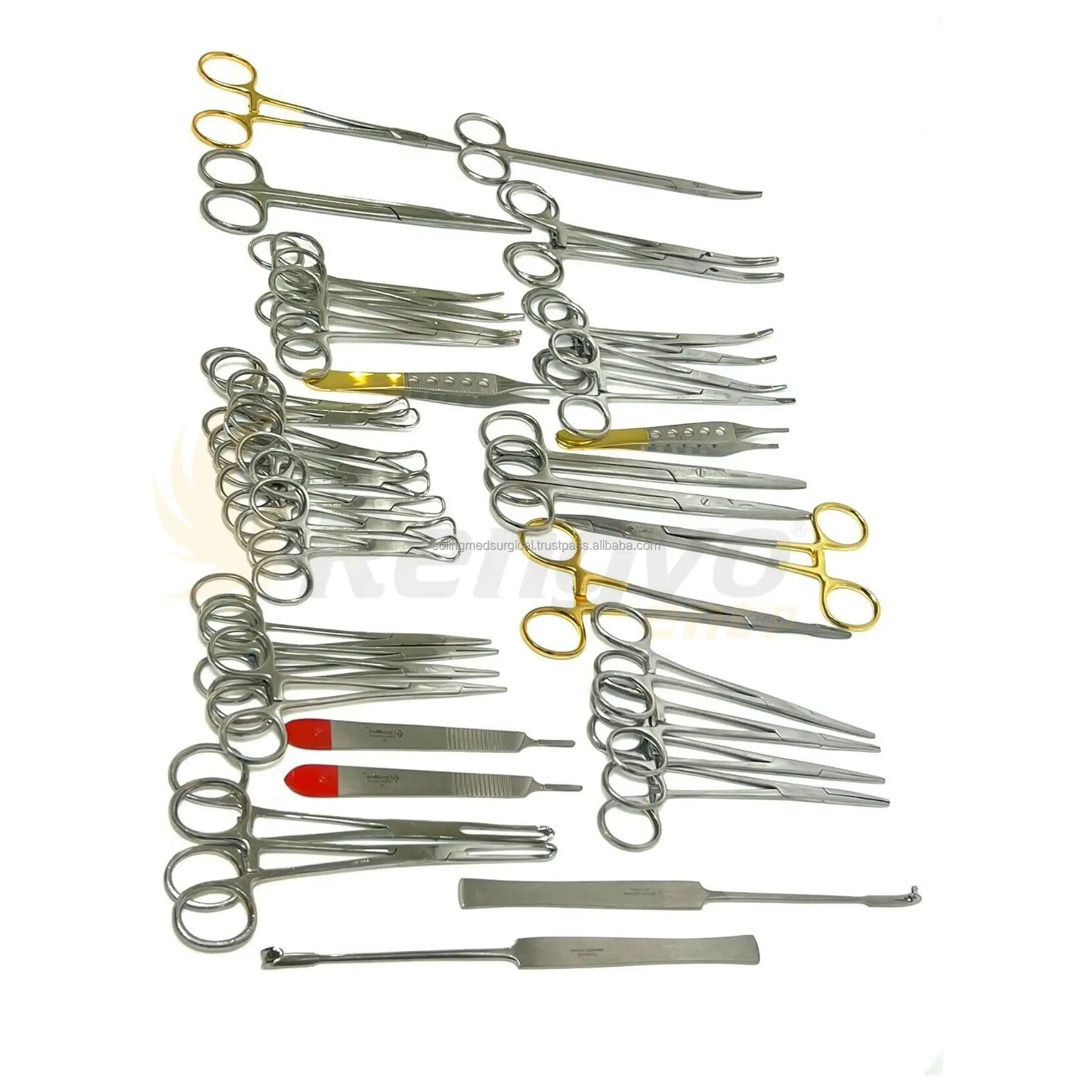 157 Pieces Veterinary Instruments Kit Stainless Steel Scissors Forceps Needle Holders Scalpel Handle Surgical Dissection Kits