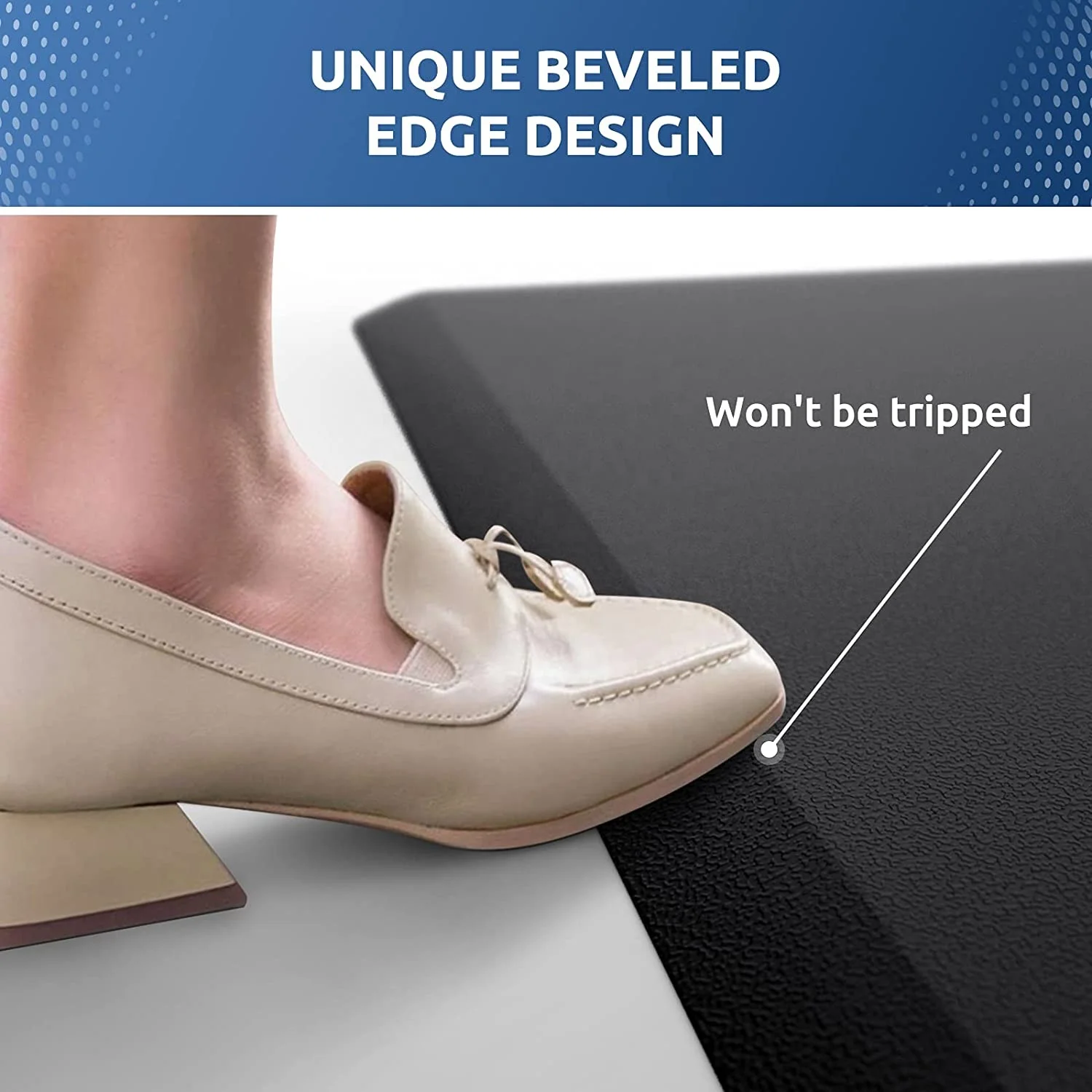 Waterproof Non Slip Anti Fatigue Kitchen Rug Standing Desk Mat Comfort Floor Mats for Kitchen House Sink Office