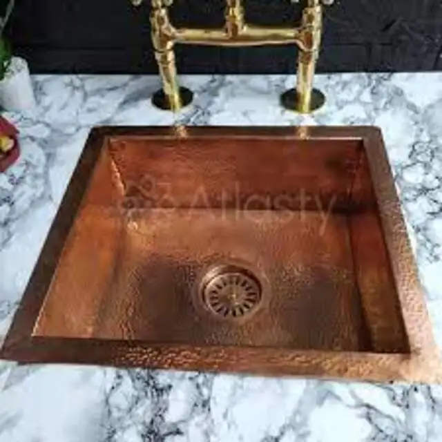 buy solid copper hammered kitchen sink