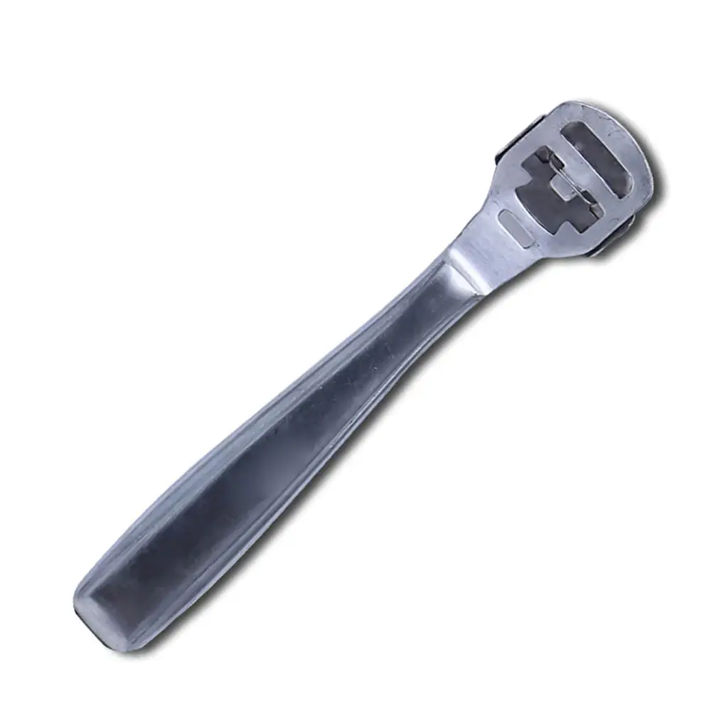 Callus Remover Feet File Scrubber Dead Skin Callus Corn Cutter Metal Handle Stainless Steel Callus Corn Cutter