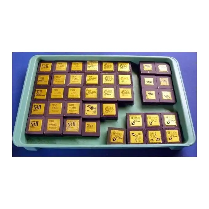 Intel Pentium Pro Ceramic CPU PROCESSOR scrap for gold pins recovery motherboard and gold finger trimmed Scrap for sale