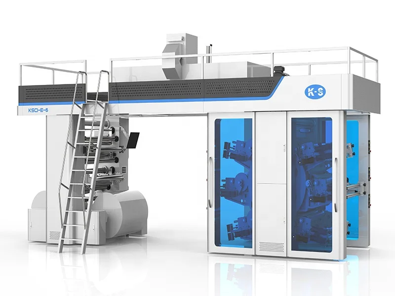 6 Colors HDPE/LLDPE T-shirt Type Carry Bags and Vest Type Carry Bags CI Type Flexographic/Flexo Printing Machine