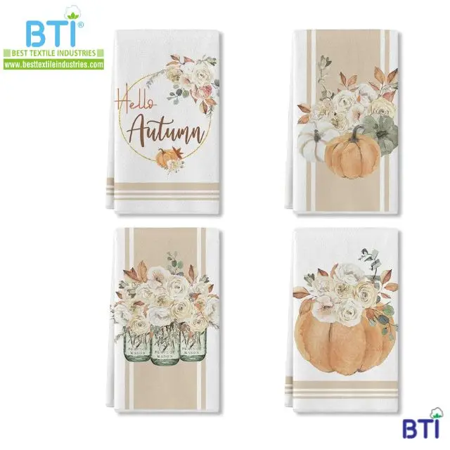 Полотенце Кухонное с печатным рисунком 100% хлопчатобумажные кухонные полотенца коврики для чистки посуды