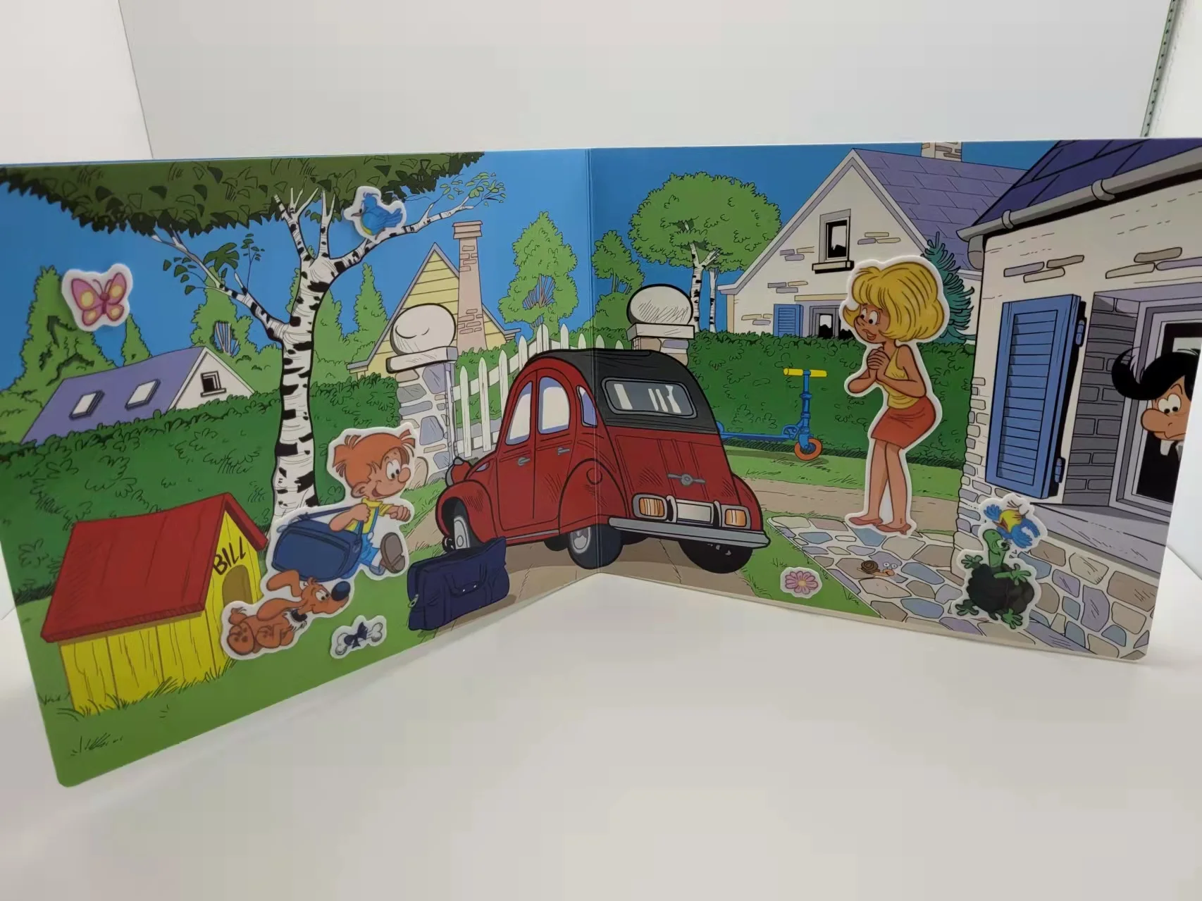 Educational Learning Book reusable sticker book custom printing cute sticker cartoon scene children activity game book