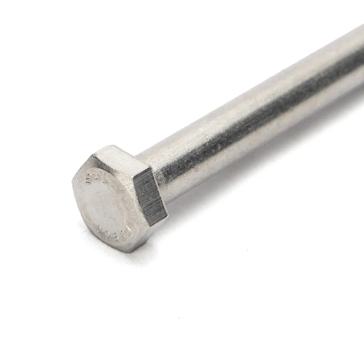 Manufacturers wholesale Structural Split Pin Hole Hex Flat Head Concrete Stainless Steel Thick Rod Half Tooth Outer Hexagon Bolt
