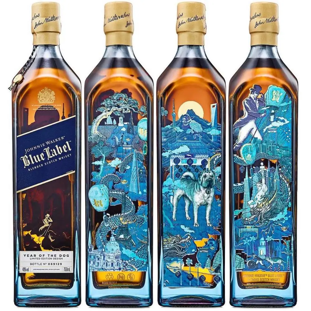Лучшие по рейтингу смешанный Шотландский Виски Johnnie Walker Blue Label 750 мл Самые продаваемые бутылки для виски с синей этикеткой упакованные в оптовые коробки