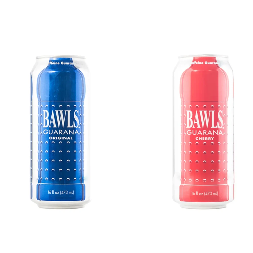 Оригинальная вишня BAWLS с кафеиновым напитком газировки гуараной банка 16