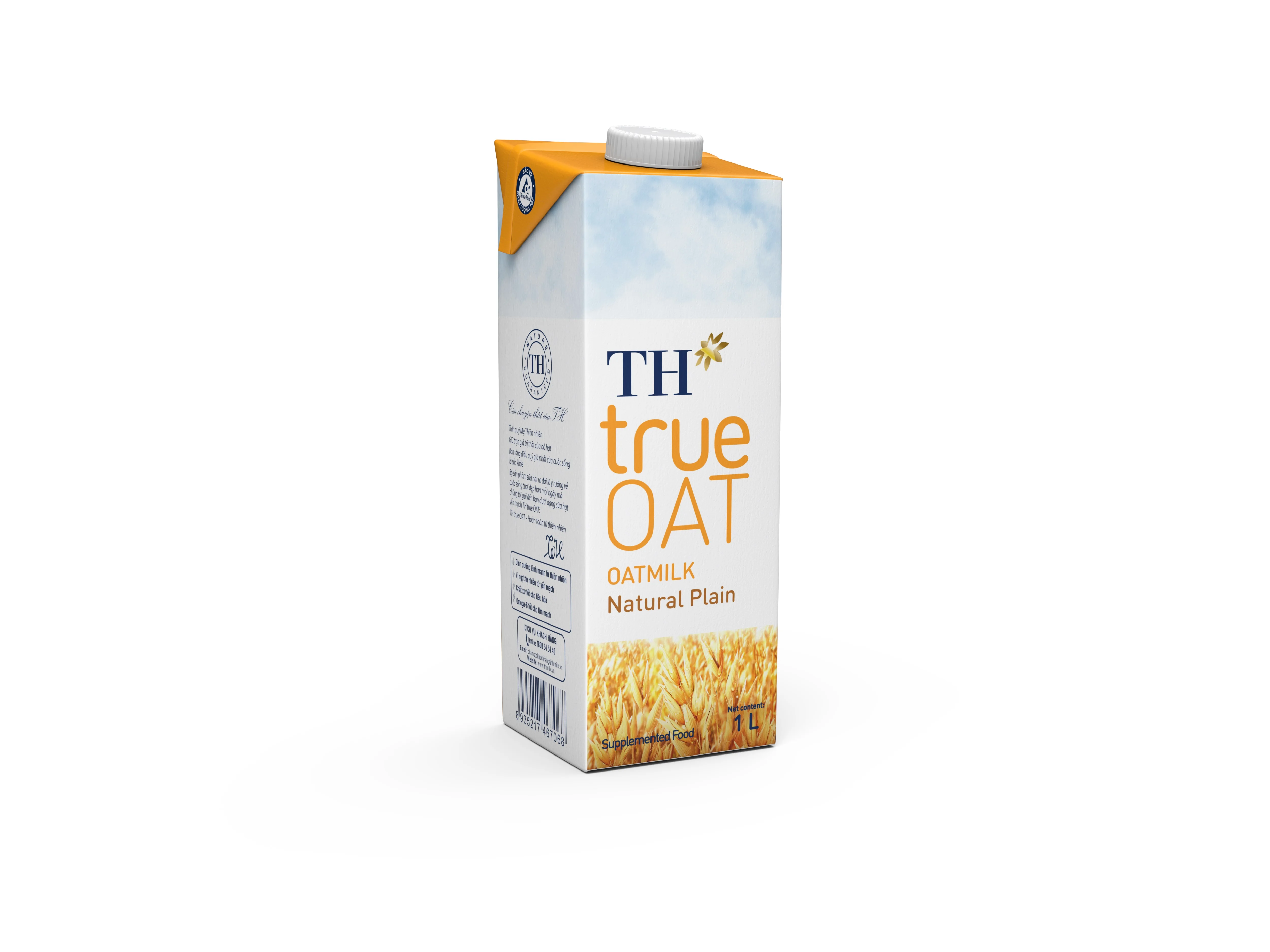 TH true OAT Natural Plain Oatmilk 180ml Natural Sweetness Soluble Fibre Bulk Blended Organic Grain Oat Milk