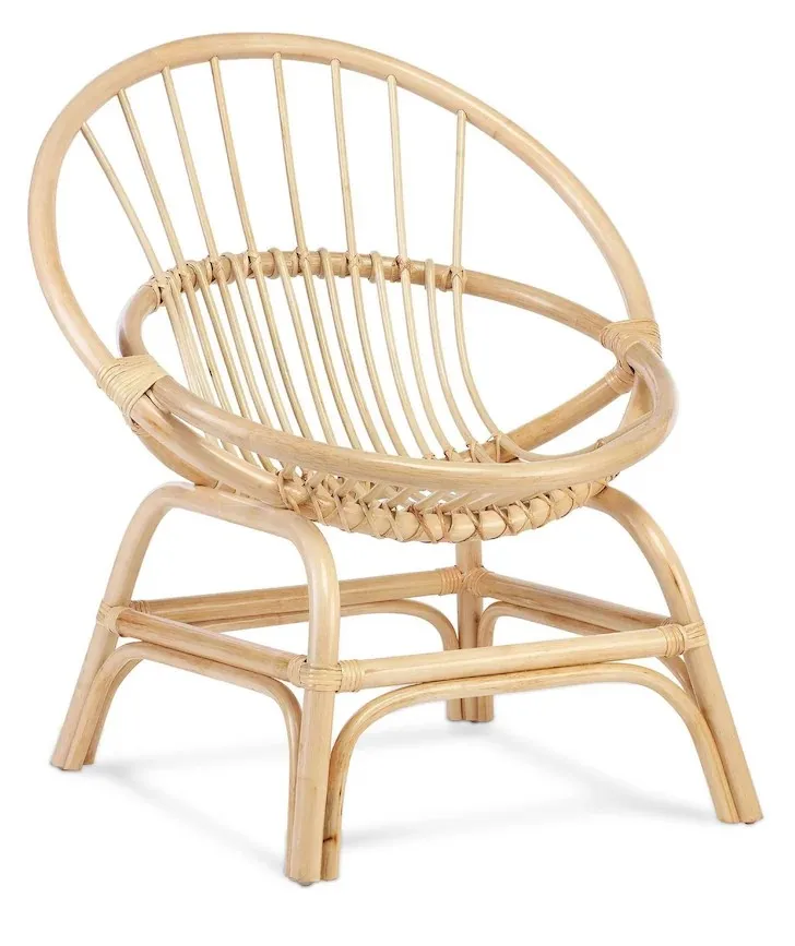 Contemporary Style New Design Non-toxic Eco-friendly Vietnam Handwovening Rattan Leisure Chair for Home, Conoly and Outdoor