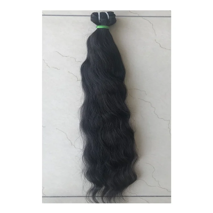 Highly Convenient Virgin Human Hair Exporter of Best Quality 100% Raw Unprocessed Temple 20' Wavy Bundles from Bulk Buyers