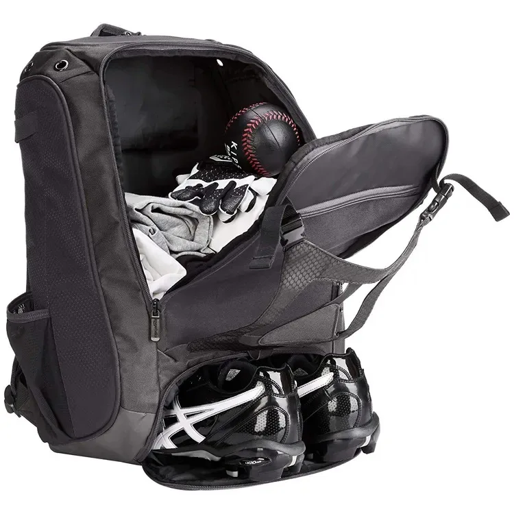 Large Storage Capacity Baseball Kit Bag Long Trolley Slowpitch softball gear cooler roller equipment bag with wheels for catcher